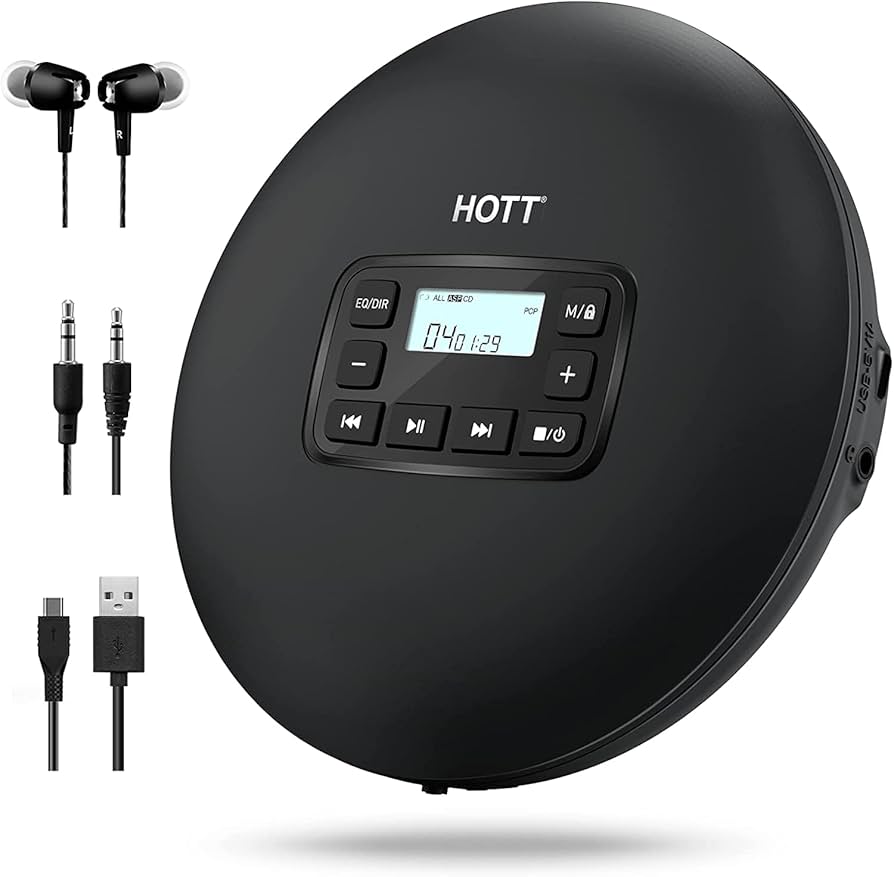 【値下げ】MGA ポータブルCDプレーヤー (ショルダーバッグ、イヤホン付き） Amazon | ユニバーサル CD プレーヤーポータブル収納ケース TPU