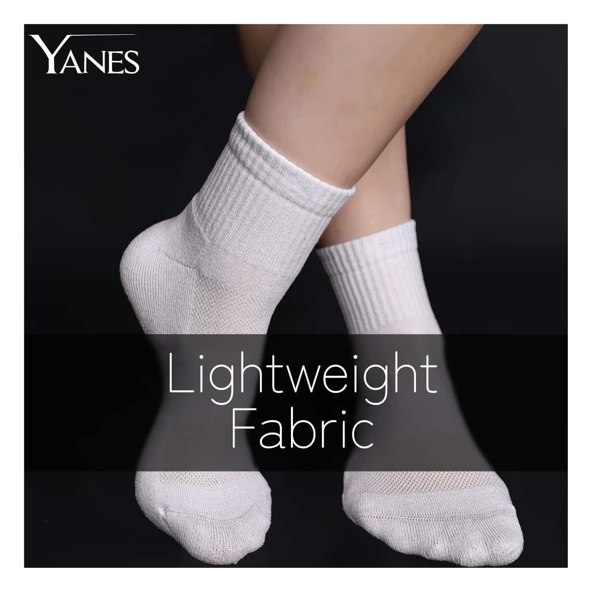 YANES Calcetines tobilleros unisex para correr, senderismo, gimnasio y deportes, calcetines para hombres y mujeres, paquete de 6