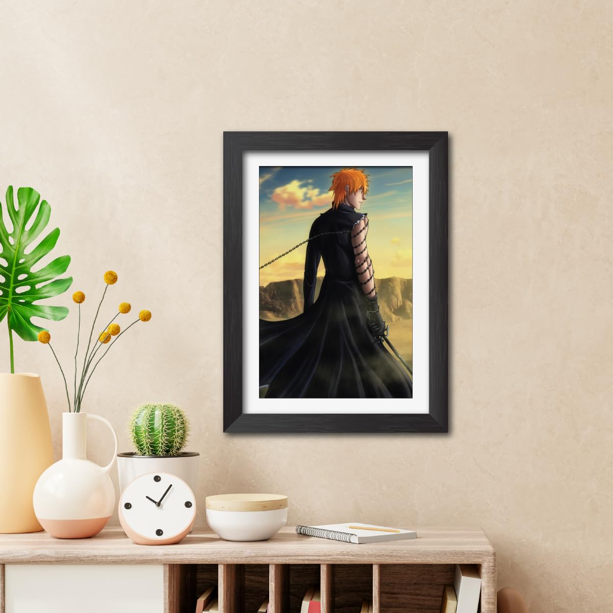 TenorArts Bleach Anime Ichigo Kurosaki Posters Laminated Framed