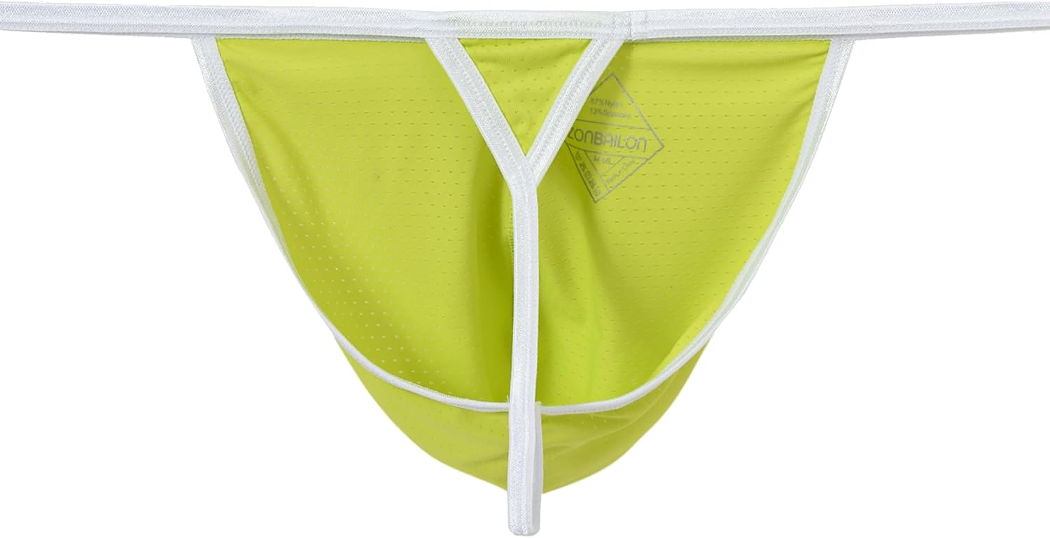 SUMABA Mens G String Thong Underwear Bulge T-Back Under Panties for Men