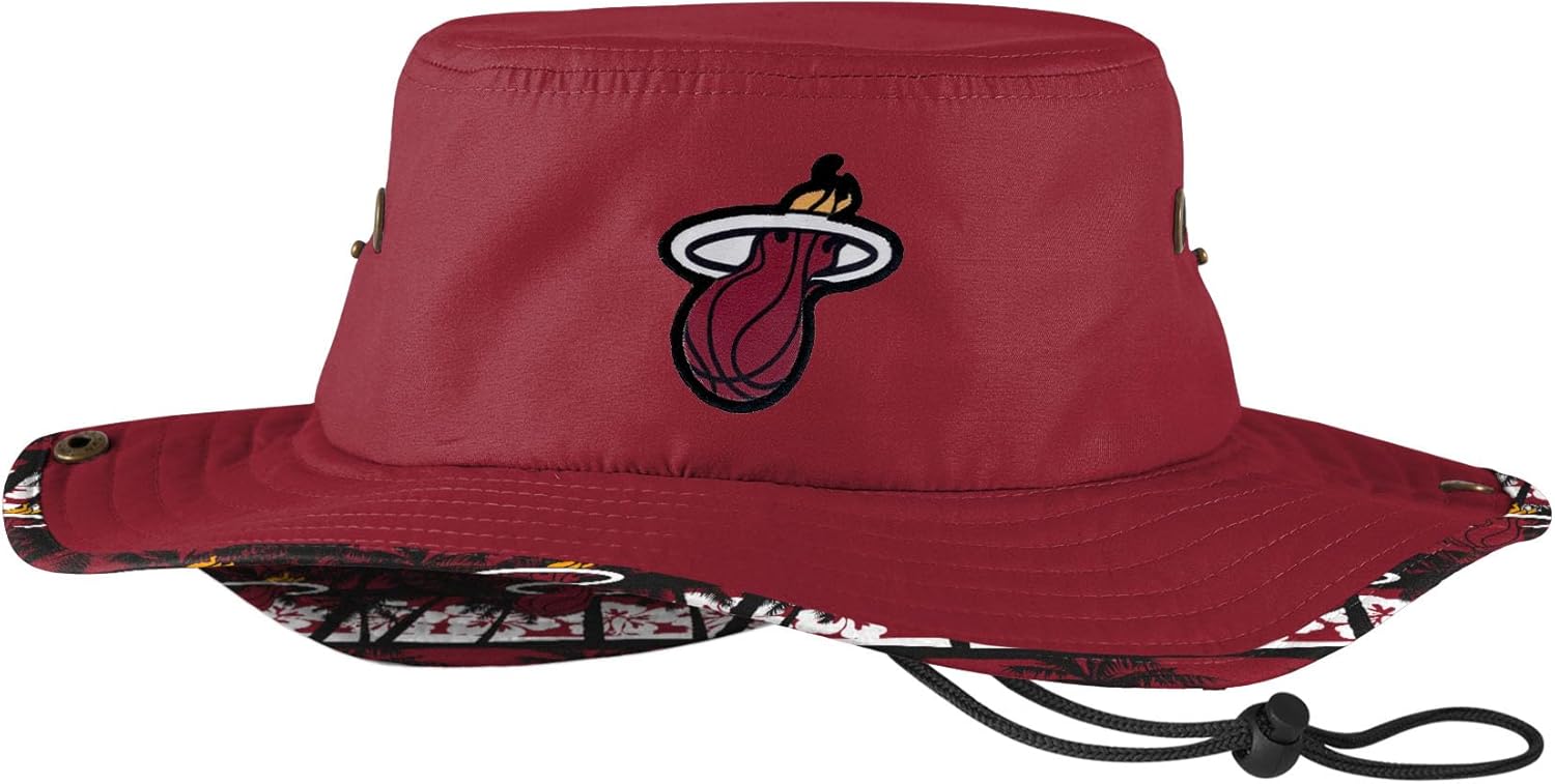 FOCO NBA Unisex-Adult NBA Team Logo Sport Outdoor Sun Boonie Hat