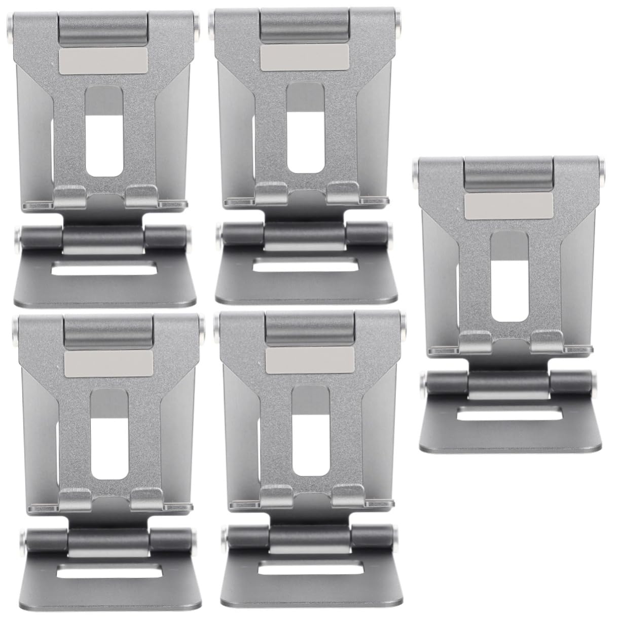 OSALADI 5piezas Soporte Plegable para Teléfonos y Tablets Diseño Portátil Multiángulo para Escritorio para Viajes y Oficina Fabricado Materiales Duraderos y Resistente Al Desgaste