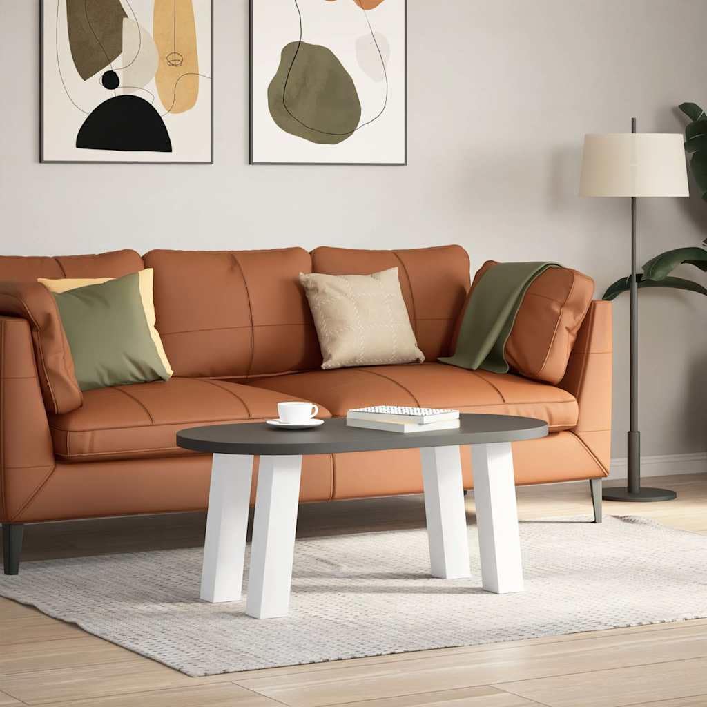 Gambe per tavolino, 4 pezzi, 42 cm, acciaio verniciato a polvere, bianco