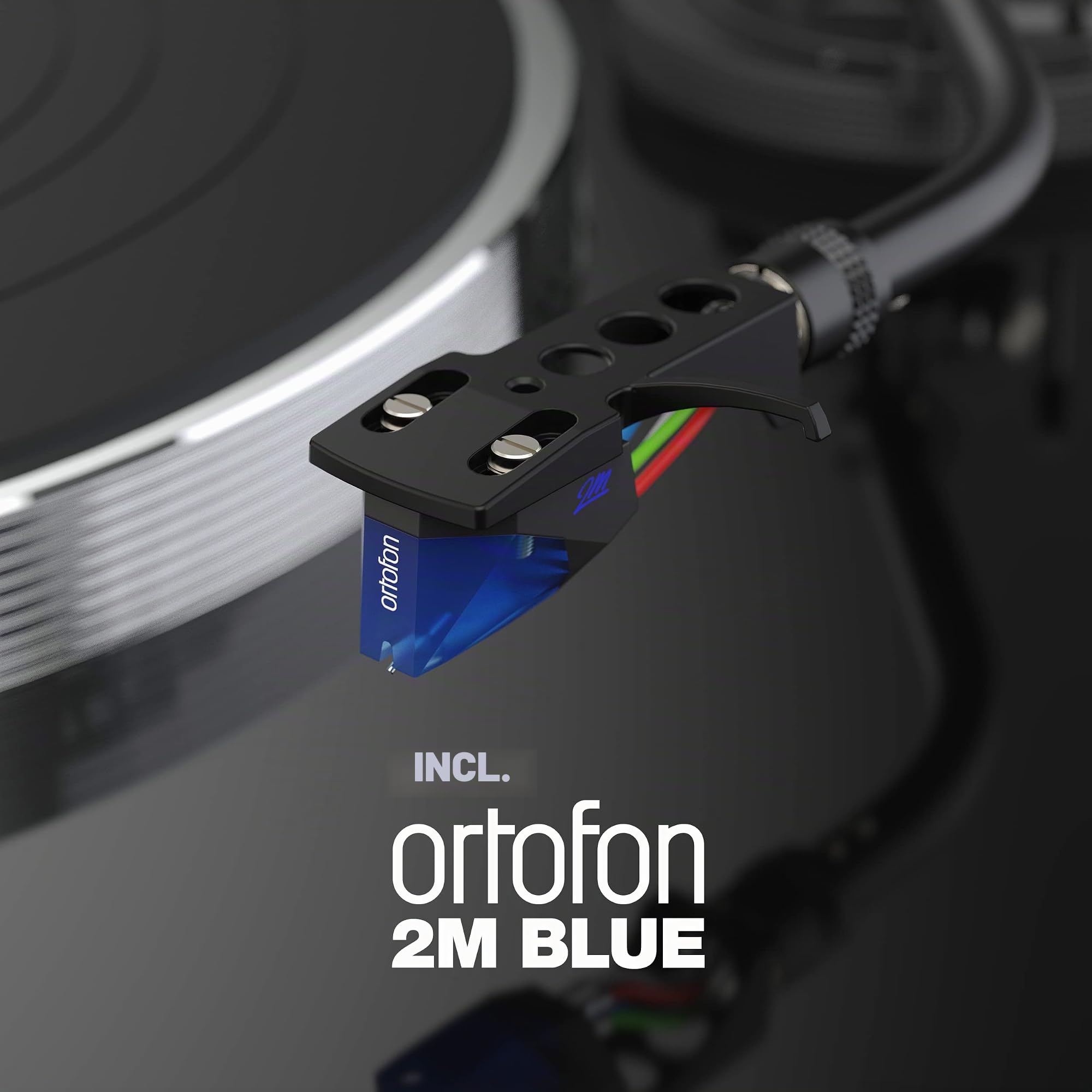 Reloop Turn X - Giradischi HiFi Premium con testina Ortofon 2M Blue, trazione diretta Super High Torque, controllo preciso della rotazione, 3 velocità, piatto in alluminio pressofuso fresato a CNC