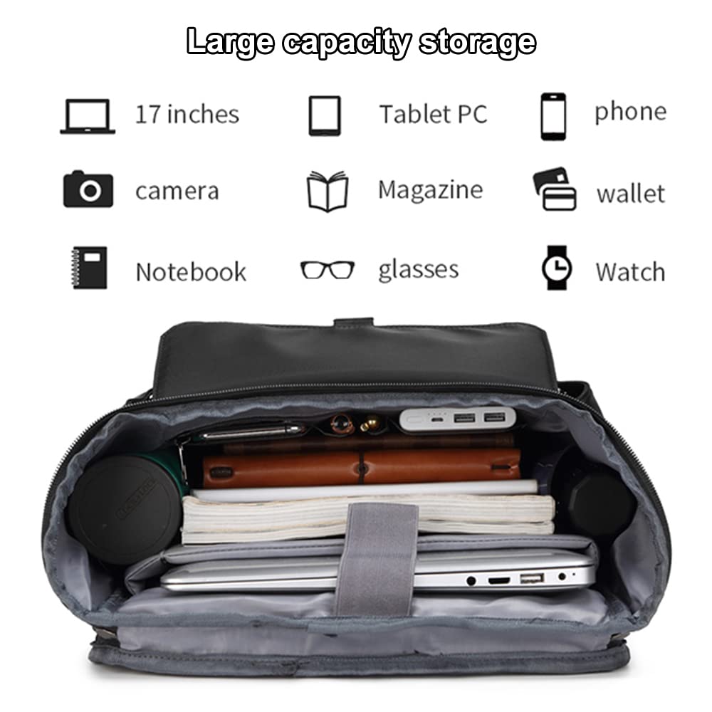 Plecak na laptopa 17 cali o dużej pojemności męski wodoodporny antykradzieżowy plecak na laptopa z portem ładowania USB funkcjonalny plecak do podróży służbowych na uczelnię dla kobiet
