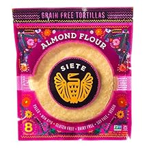 Siete Almond Flour Tortillas, 7 Ounce Pack of 1, 8 ct Frozen