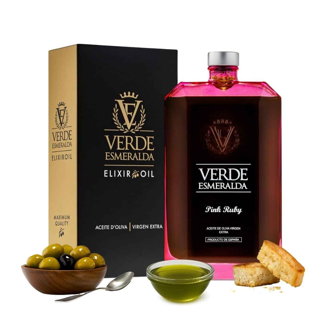 Verde Esmeralda Aceite de Oliva Virgen Extra Picual Premium – Línea Gemas España-Jaén, 500ml | AOVE monovarietal filtrado Sierra de Cazorla, afrutado intenso, hierba fresca, tomatera y almendra — view 9