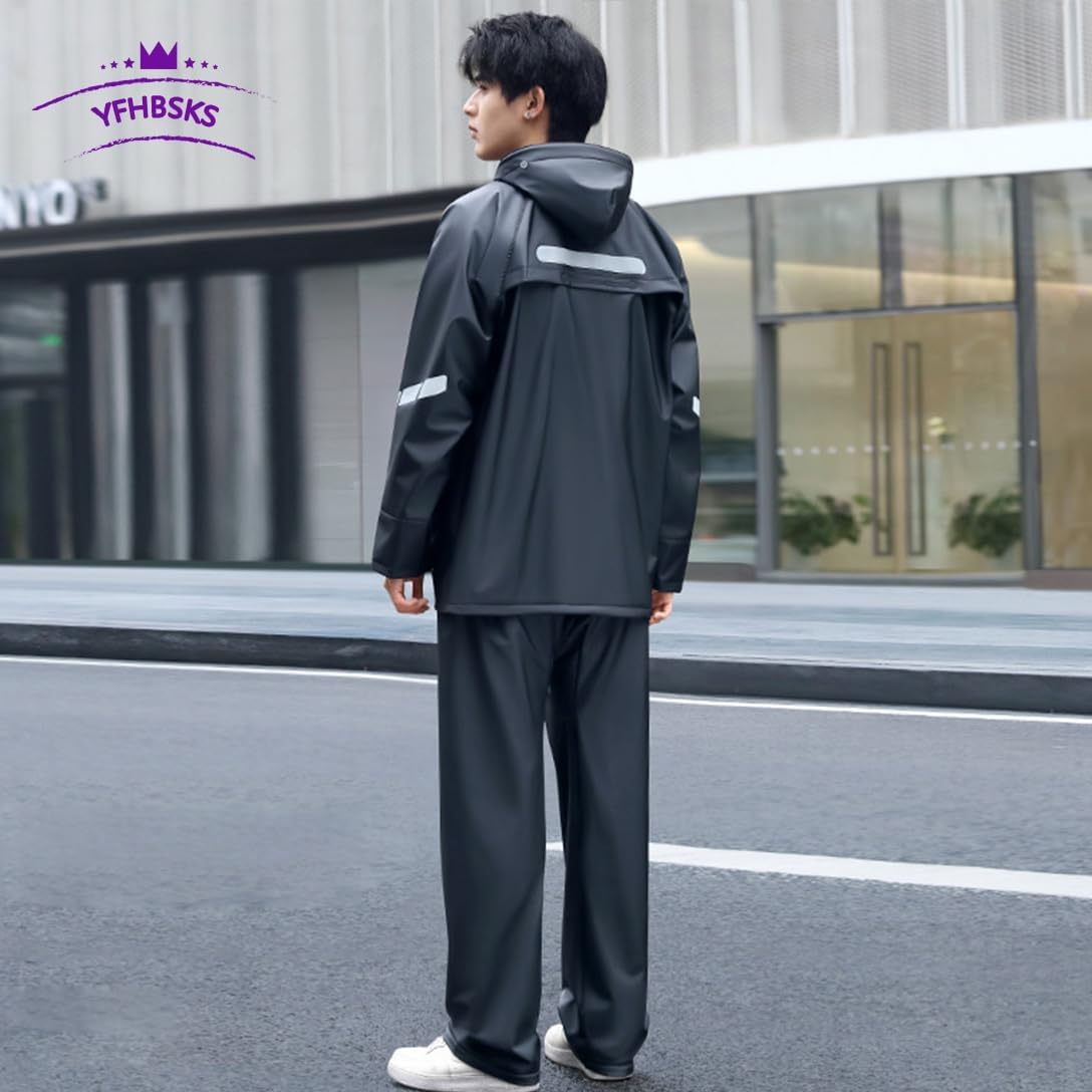 duke-gotoAFTCO 防水レインウェア Sサイズグレー/ブ ラック Amazon | [フジヨットガクセイフク] レインスーツ セパレート