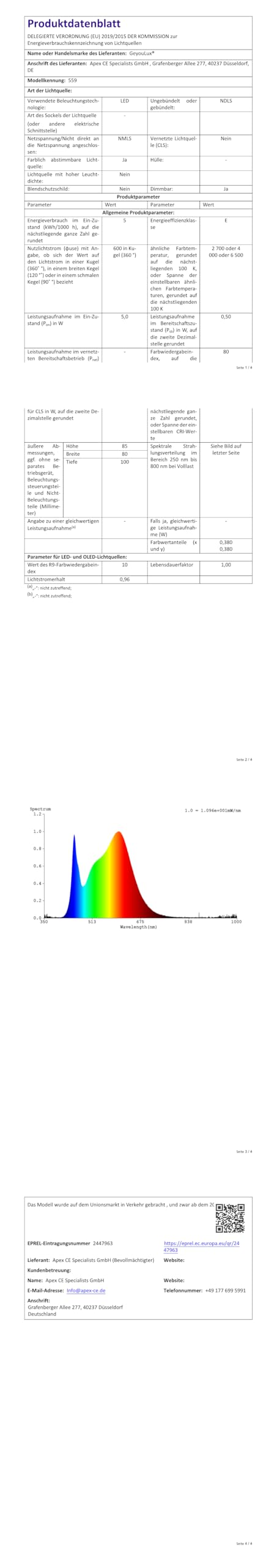 GeyouLux 6000mAh Akku Wandleuchte Innen mit Bewegungsmelder, Wandlampe mit Fernbedienung Einstellbar Abstrahlwinkel, 3 Modi 2700K-6500K Dimmbar Timer LED Aufladbare Wandleuchte für Treppe Flur 4 Stück