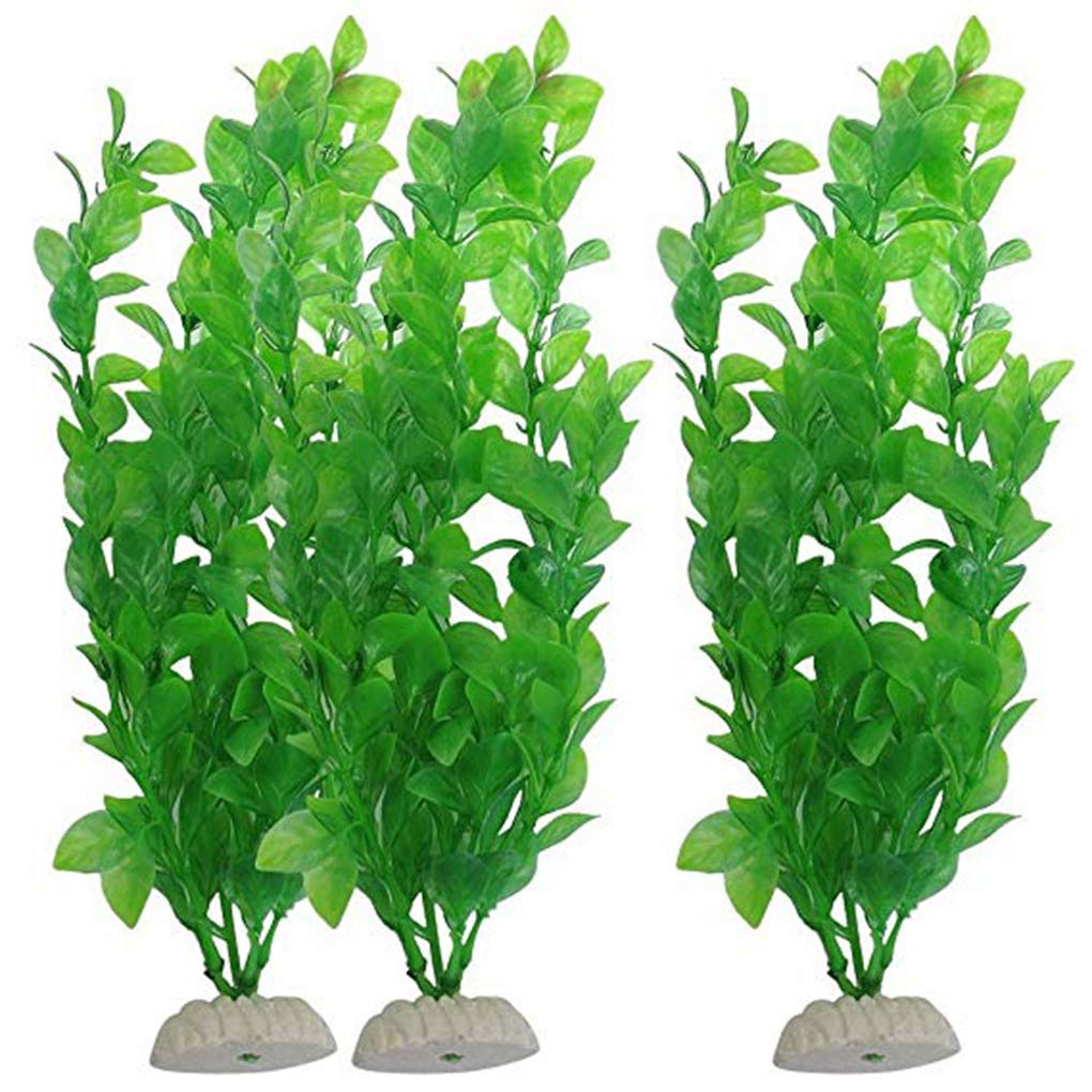 Fliyeong Premium Quality Artificial Green Seaweed Vivid Water Plants Plastic Tank Plant Decorations for Aquarium
