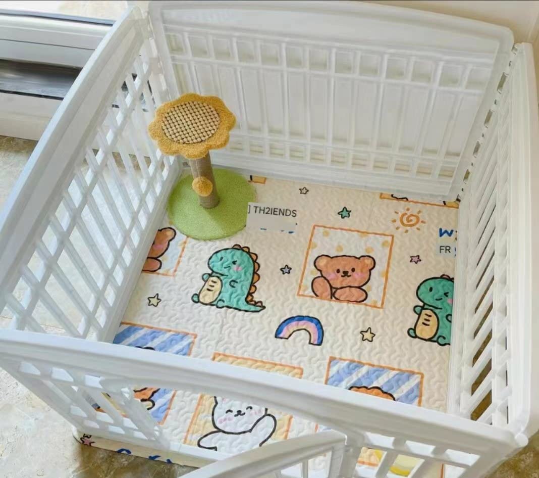 Dog Pee Pads Puppy Pads, [PLAYPEN NOT Included!!] Reusable Pet Training Pads,Large Dog Pee Pad,Waterproof Pet Pads for Dog Bed Mat,Super Absorbing Whelping Pads (Urine Pad)