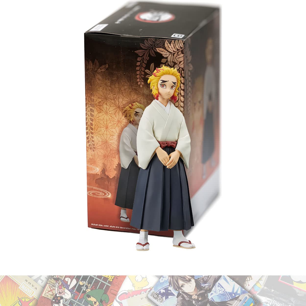 Banpresto Senjuro Rengoku [B]: 15 cm Kizuna no Sou Statue Figur Vol.25 gebündelt mit 1 A.C.G. kompatible Themen-Sammelkarte (19155)
