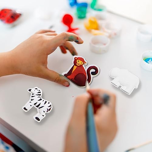 Miniatura 6 de Funto Pinta tu propio unicornio y animal, juego de 16 figuras de arte y manualidades para niños, cerámica para pintar, proyectos de vapor, actividad