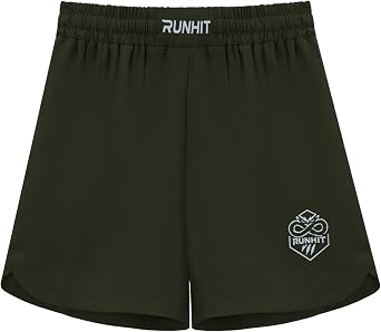 Runhit Kids MMA BJJ Wrestling Shorts, Youth Boys No Gi Grappling Shorts for Boxing, Jiu Jitsu, Muay Thai, Training