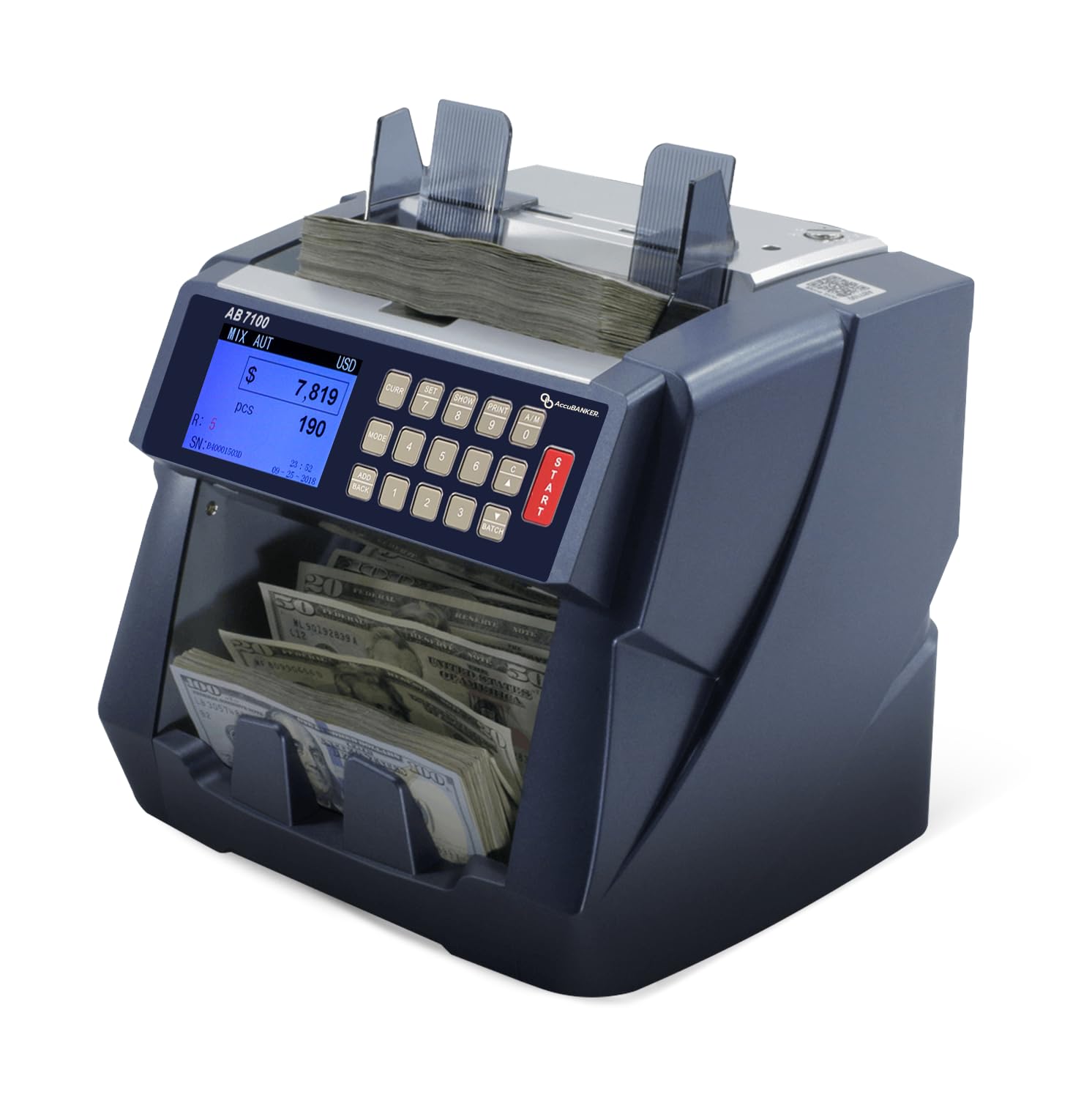 ACCUBANK AB7100 1,200BP, USD CASH COUNTER