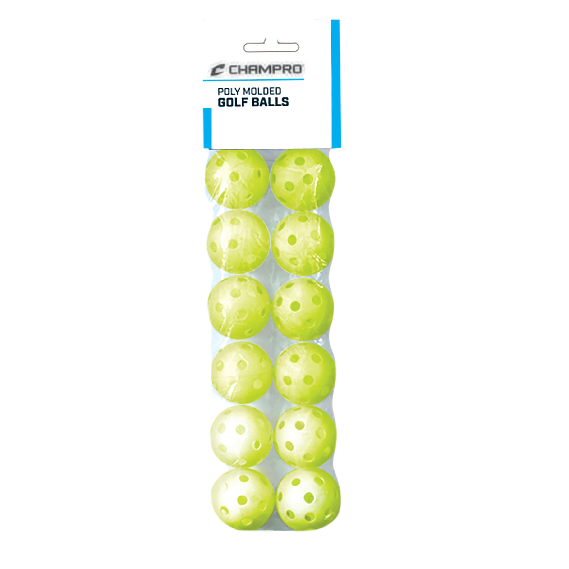 Champro Pelota de Golf con cabecera (Amarillo óptico, 5 Pulgadas)