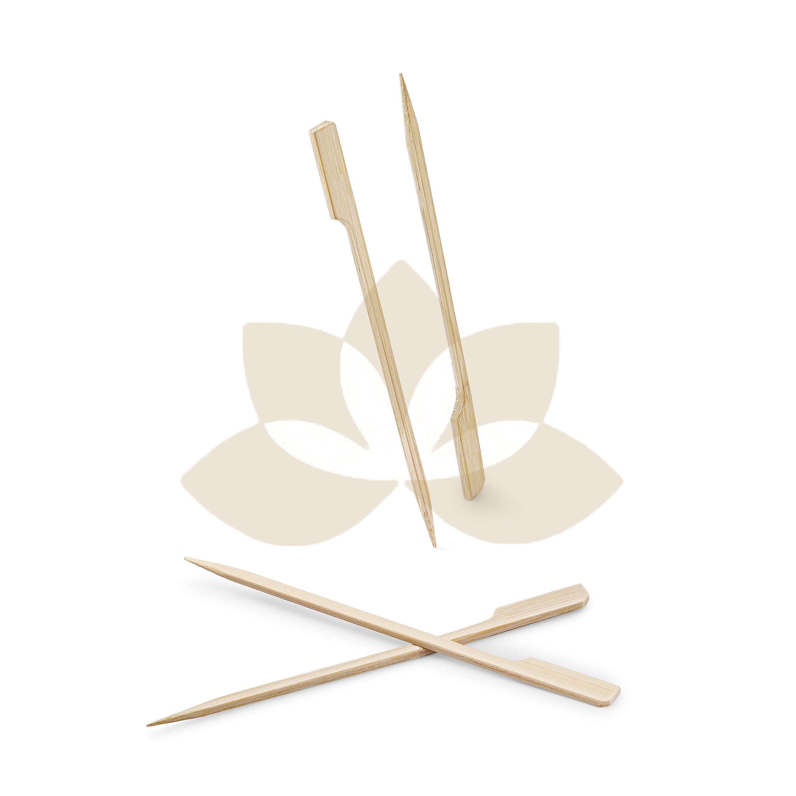 Swastha Hygiene (6 inch, 100) Wooden Gun Stick Skewers β Paddle Skewers Set for Outdoor Dining, Ideal for Starters Like for Appetizers, Fruits, Kababs, Snacks & Barbecue 2