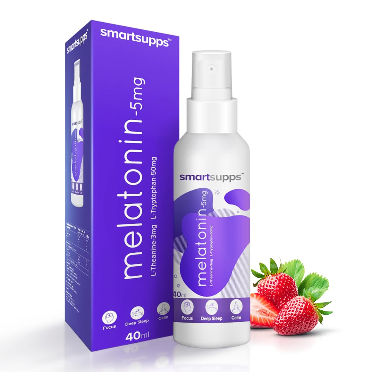 SMARTSUPPS Melatonin Spray 5MG Per Serving | Sleep Faster | Wake Up FRESH | NON Addictive | Advanced Supplement For Better Faster Performance 40ML | Strawberry Flavour … (B0C2PK4STN) Amazon Price History, Amazon Price Tracker