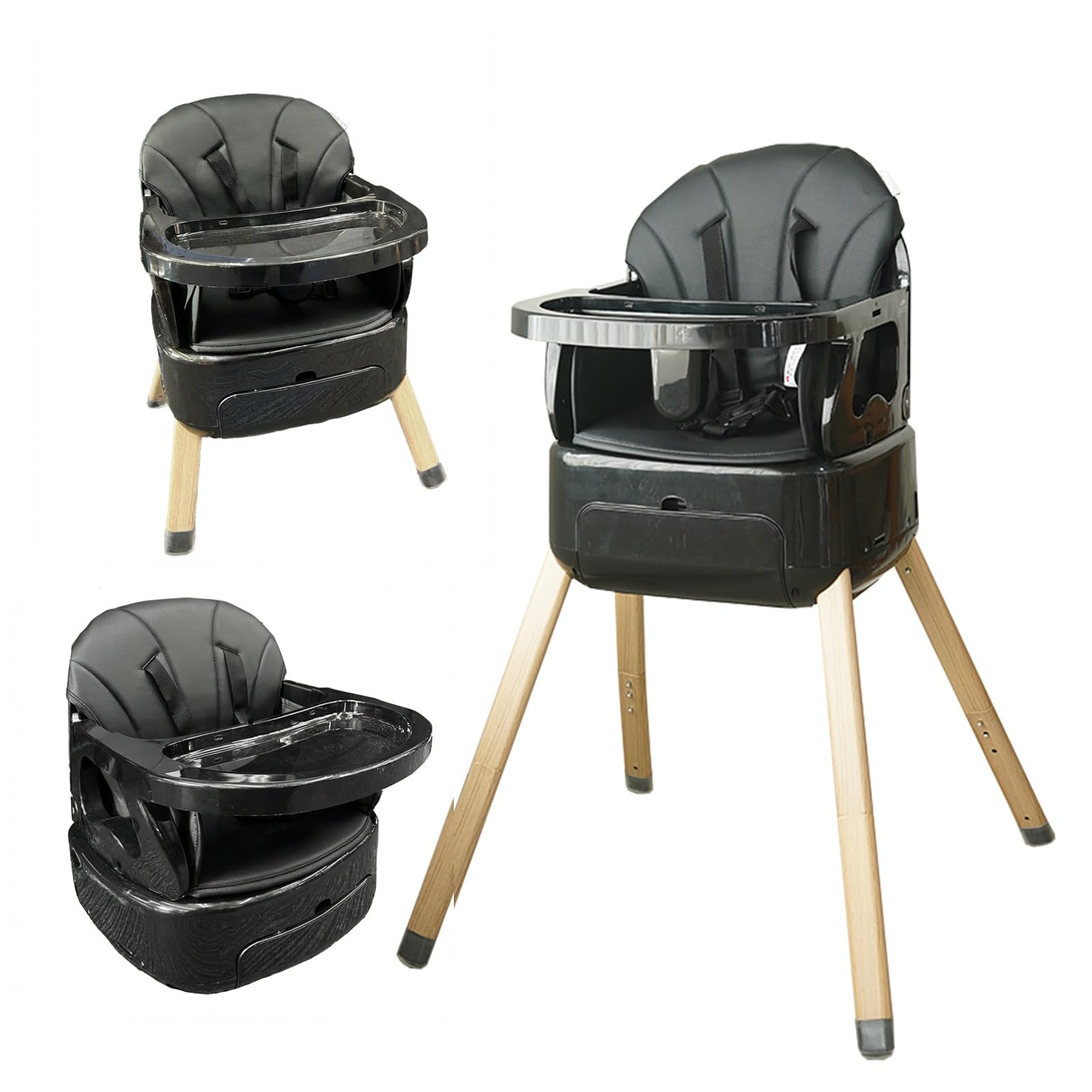 Amazon | SWRIS ベビーチェア ローチェア/ハイチェア 3in1 食事用