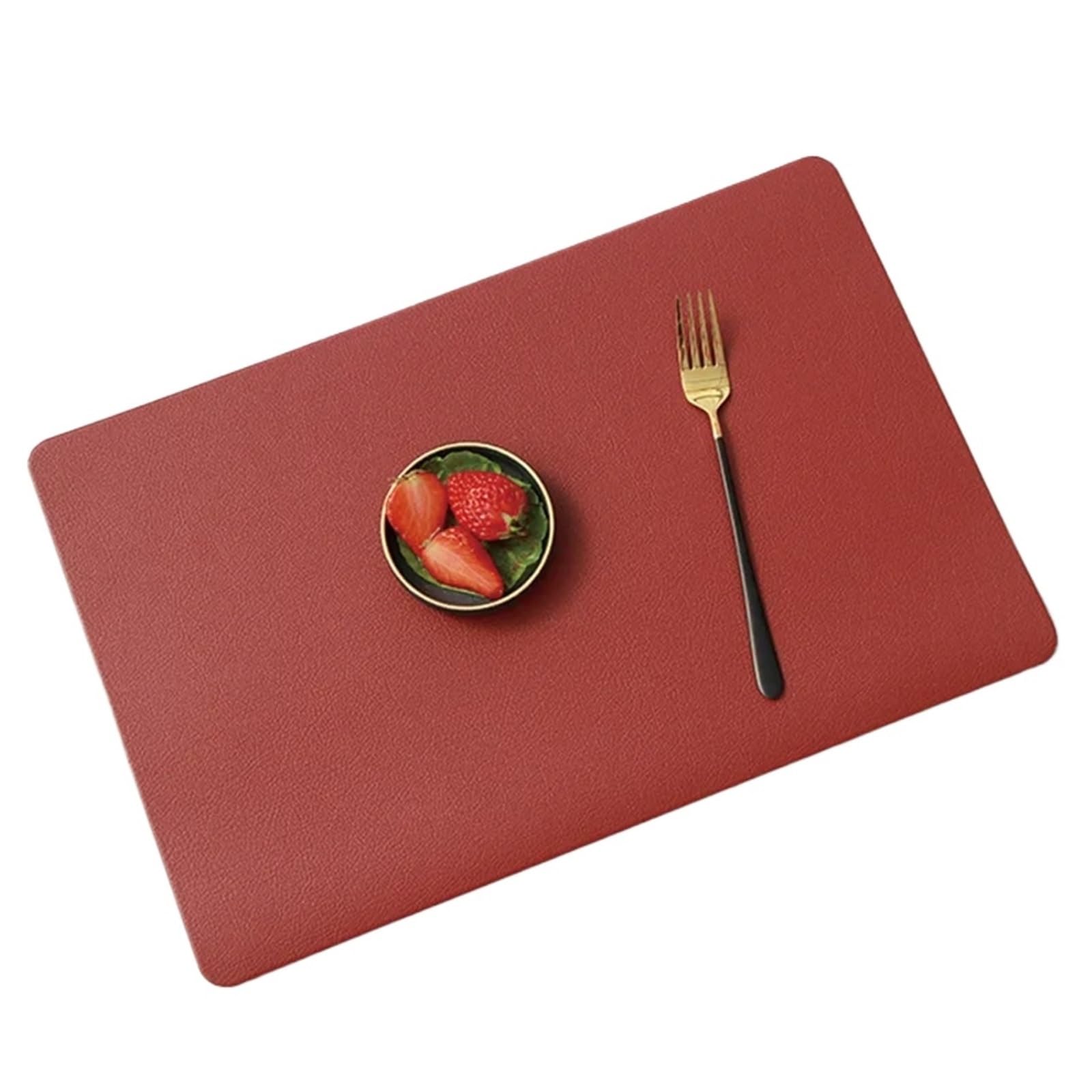 Napperon en Cuir PVC, Tapis de Table Cuisine, 4 pièces pour Cuisine
