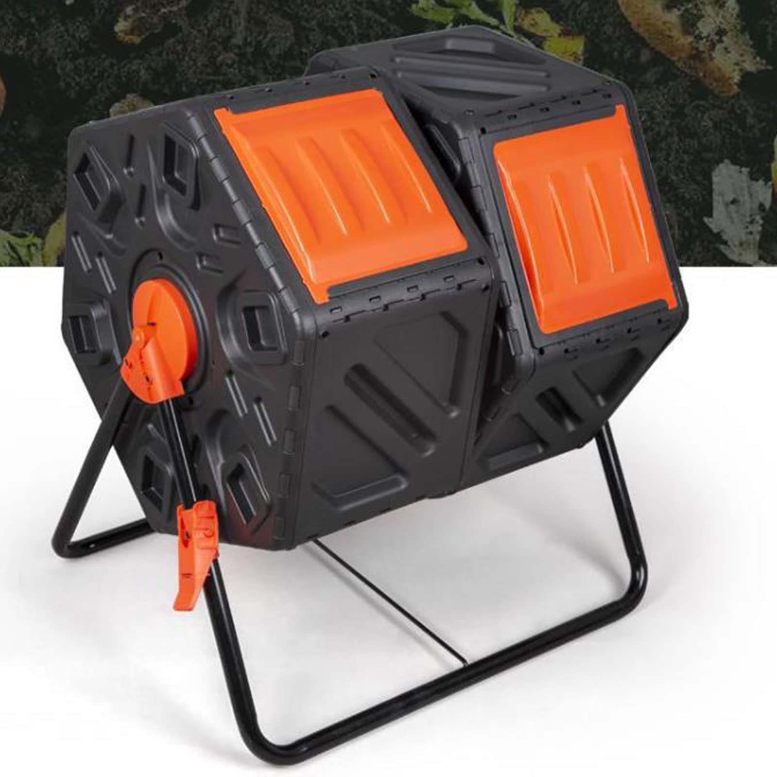 Compostiera SucceBuy A Doppia Camera Da 43 Galloni, Tamburo Rotante Con Porte Scorrevoli - Foto 6