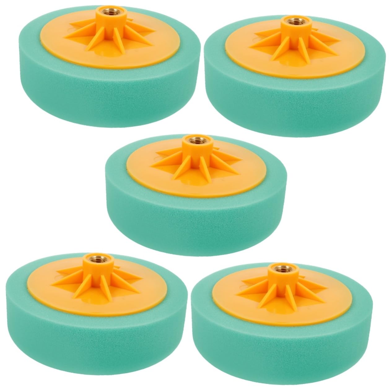 PACKOVE 5pièces Brosse De Polissage Avec Éponge De Polissage Réutilisable Pour Voiture Accessoire De Perceuse Pour Brillant Miroir Finition Impeccable
