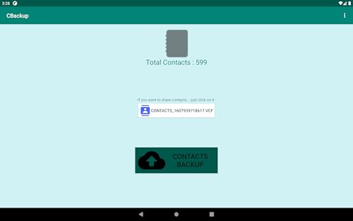 CBackup - Contacts Backup Creator