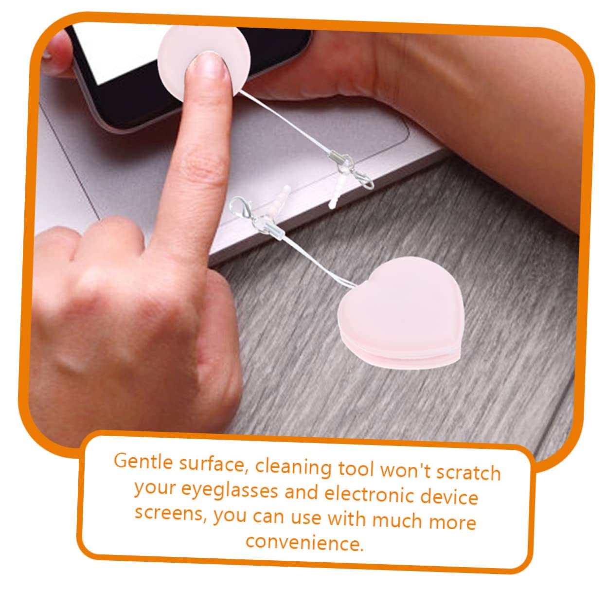 HAPINARY Mobile Phone Screen Cleaner Compact Cleaning Tool for Eyeglasses and Delicate Effectively Removes Smudges and Fingerprints Lightweight and Portable for Travel Use