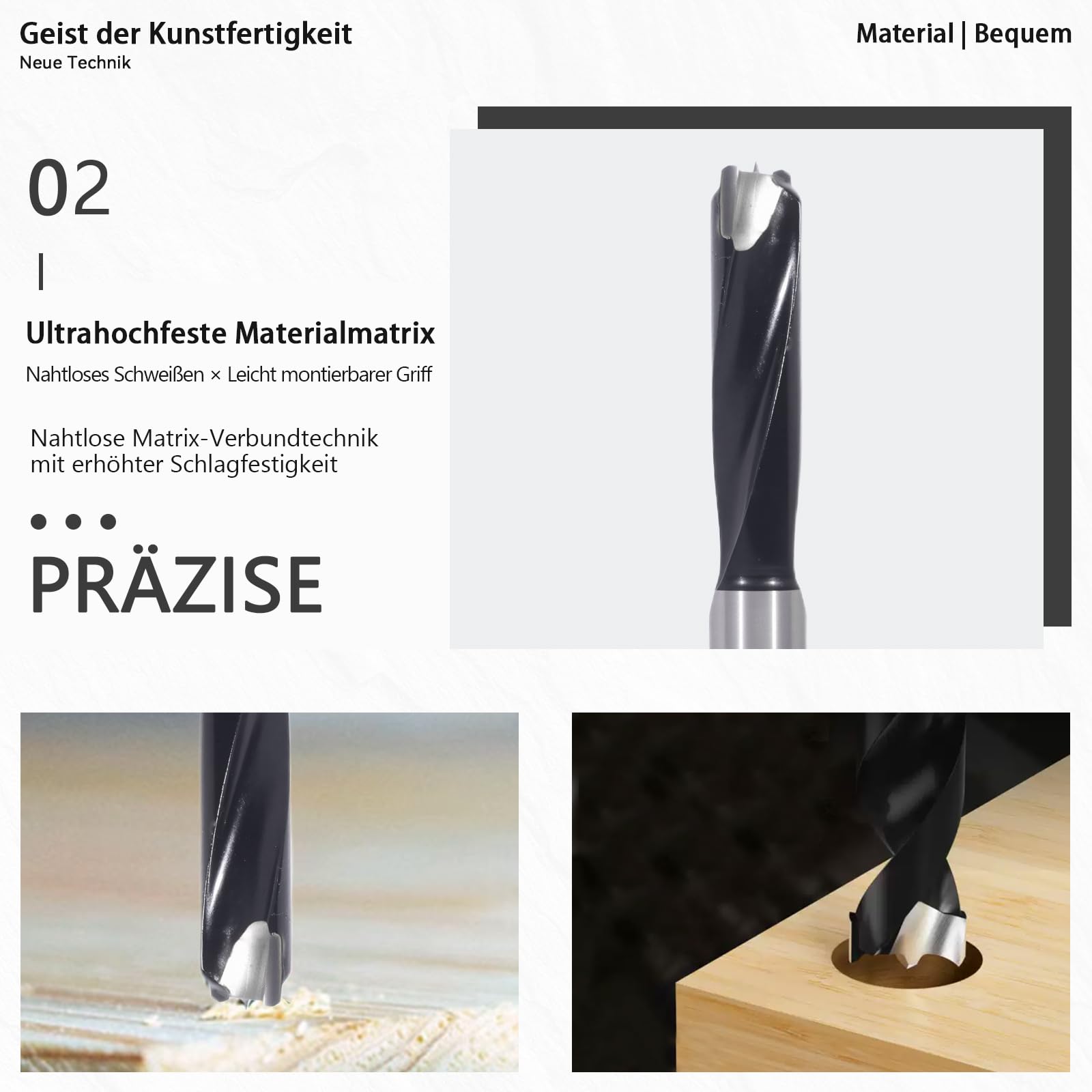 CSOOM Set di 13 seghe a tazza in metallo duro per legno – Utensili di foratura precisi con gambo rotondo ed esagonale, adatti per la lavorazione del legno, interni e progetti fai da te