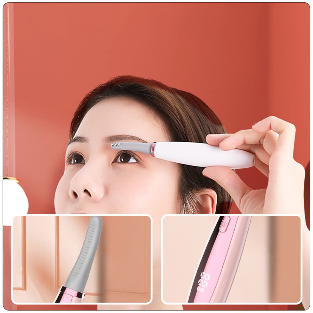 FRCOLOR 3pièces Recourbe- Électrique Chauffant Outil De Maquillage Pour Femmes Pince à Effet Et Sûr Portable Et Pratique