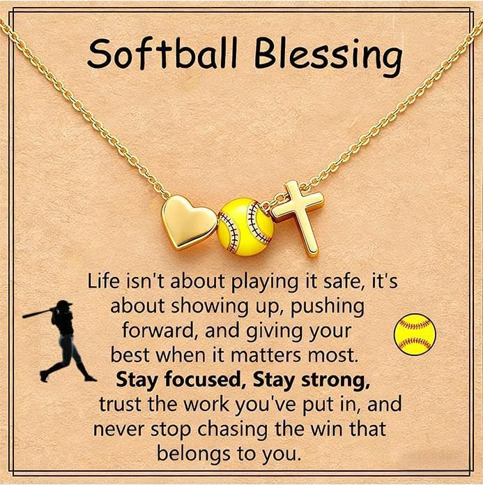 Volleyball Basketball Softball Soccer Baseball Tennis Necklace Sports Jewelry Accessories Gift for Players, Women, Birthday, Christmas