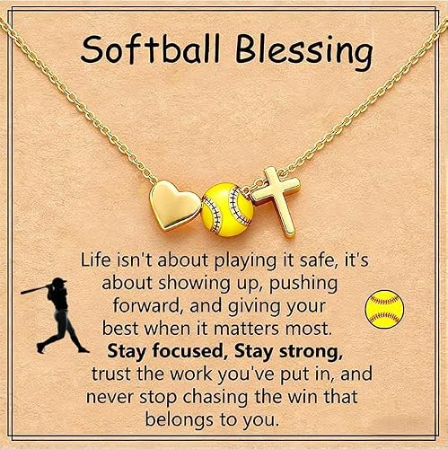 ZOLZO Volleyball Basketball Softball Soccer Baseball Tennis Necklace Sports Jewelry Accessories Gift for Players, Women, Birthday, Christmas