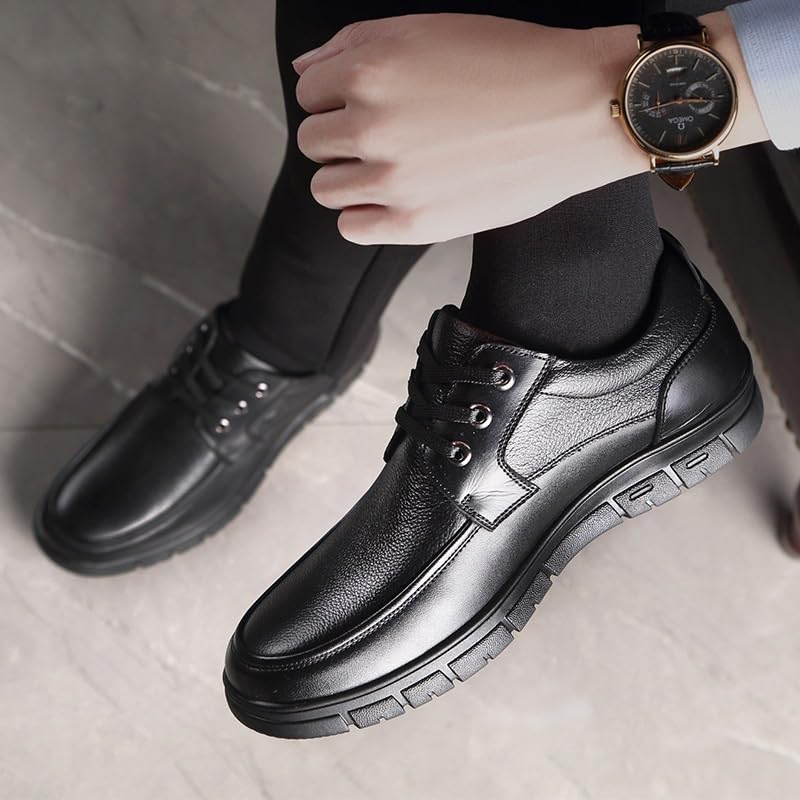 Men's Brogue Oxfords Shoes Office Working Premium Leather Derby for Wedding Evening Uniform Party Office Dress Shoes4