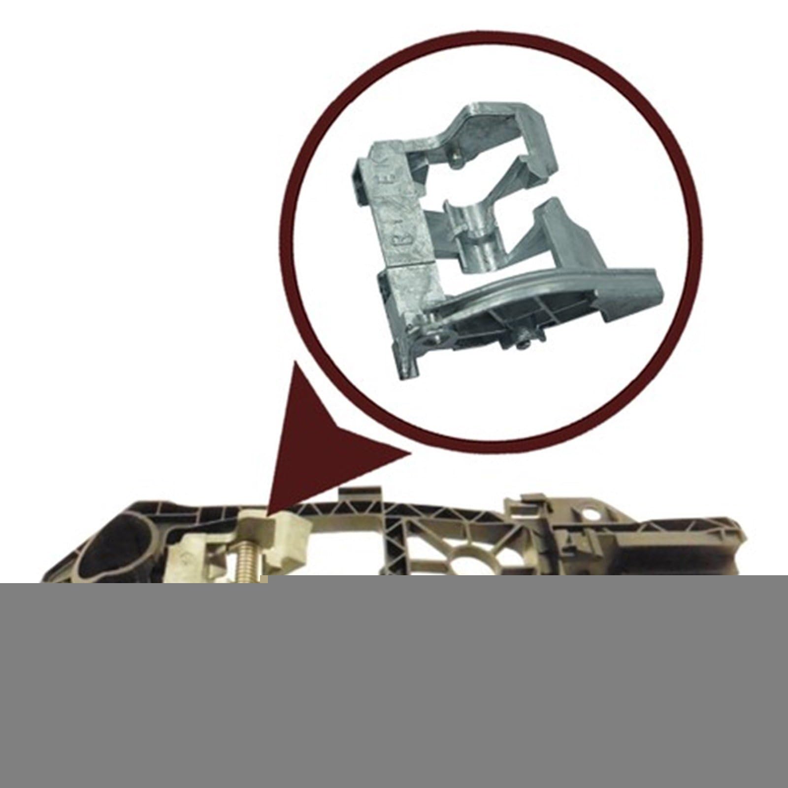 ESC Auto Parts EDP891FBA Front Right Exterior Door Handle Support 3C0837886 Lock Part for .V.W. Passat .V.W. Passat 3C B6 B7 - Image 2