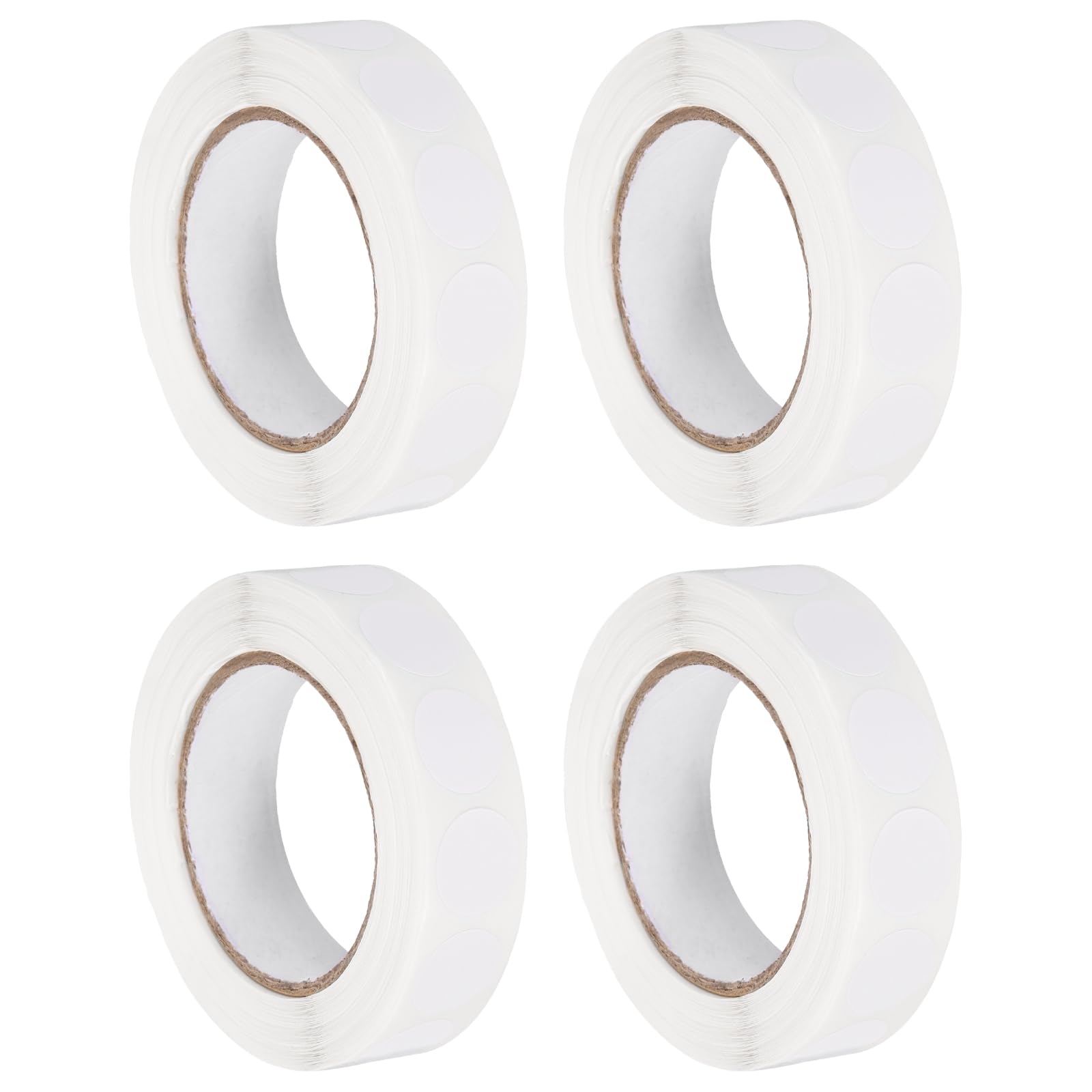 PATIKIL Colored Dot Stickers 13mm, 4000 Pcs Color Coding Labels Blank Circle Stickers Adhesive Round Price Labels for Inventory Office Garage Classroom, White