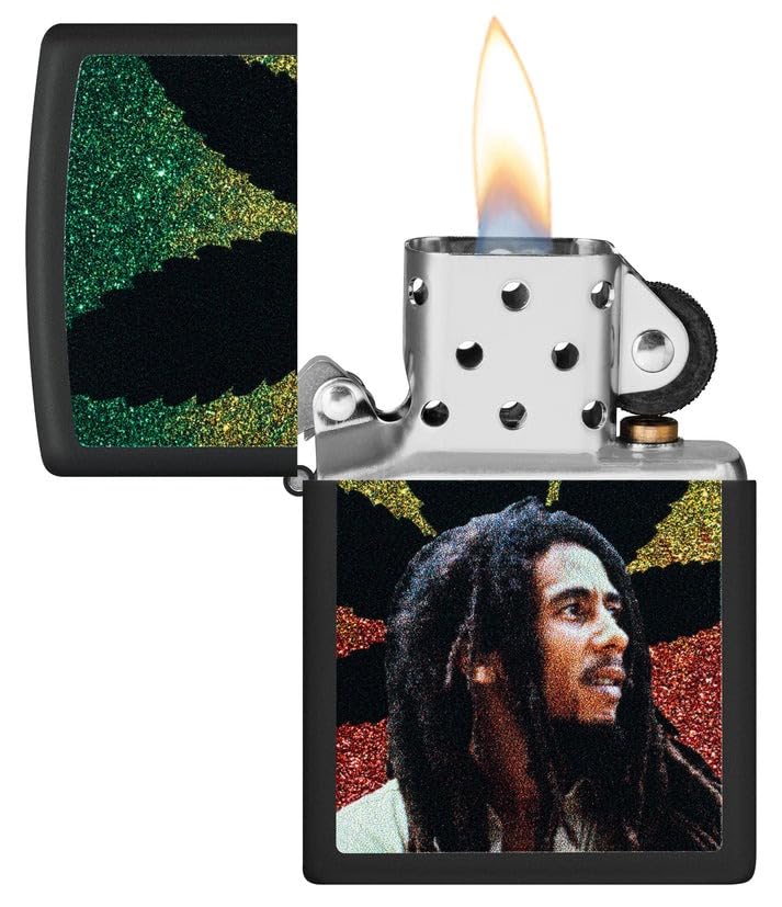Encendedor Zippo modelo Perint46741 negro mate con grabado personalizado miniatura 6