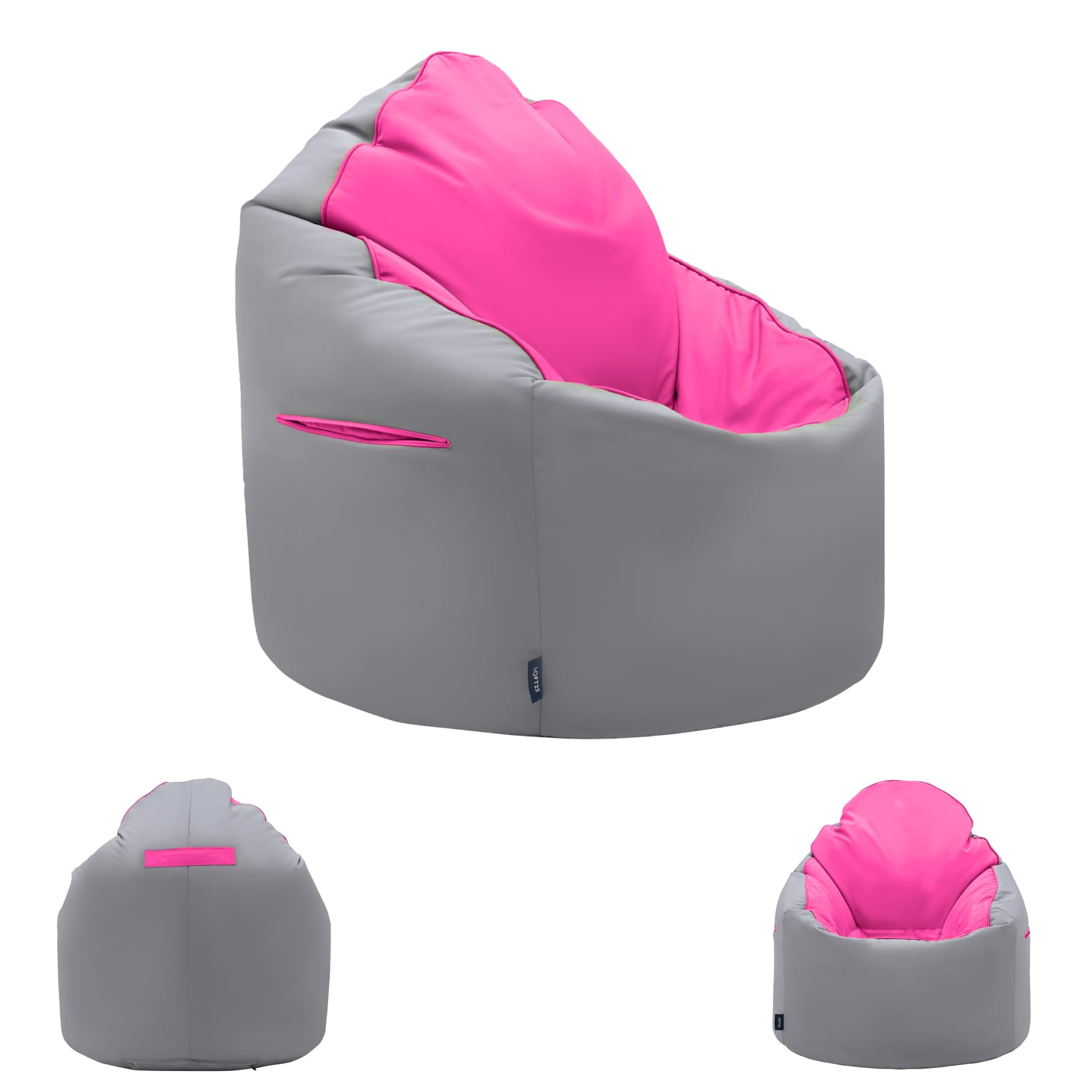 Loft 25 Pouf de jardin pour adulte | Jouet confortable intérieur/extérieur, salon | Dossier haut, résistant à l'eau, doux au toucher | Design ergonomique léger