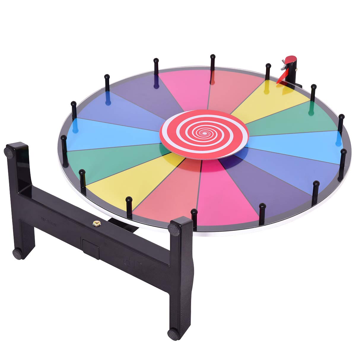 GOPLUS Glücksrad 18" 24" Lotteriespiele Preisrad Glückspiel (18")
