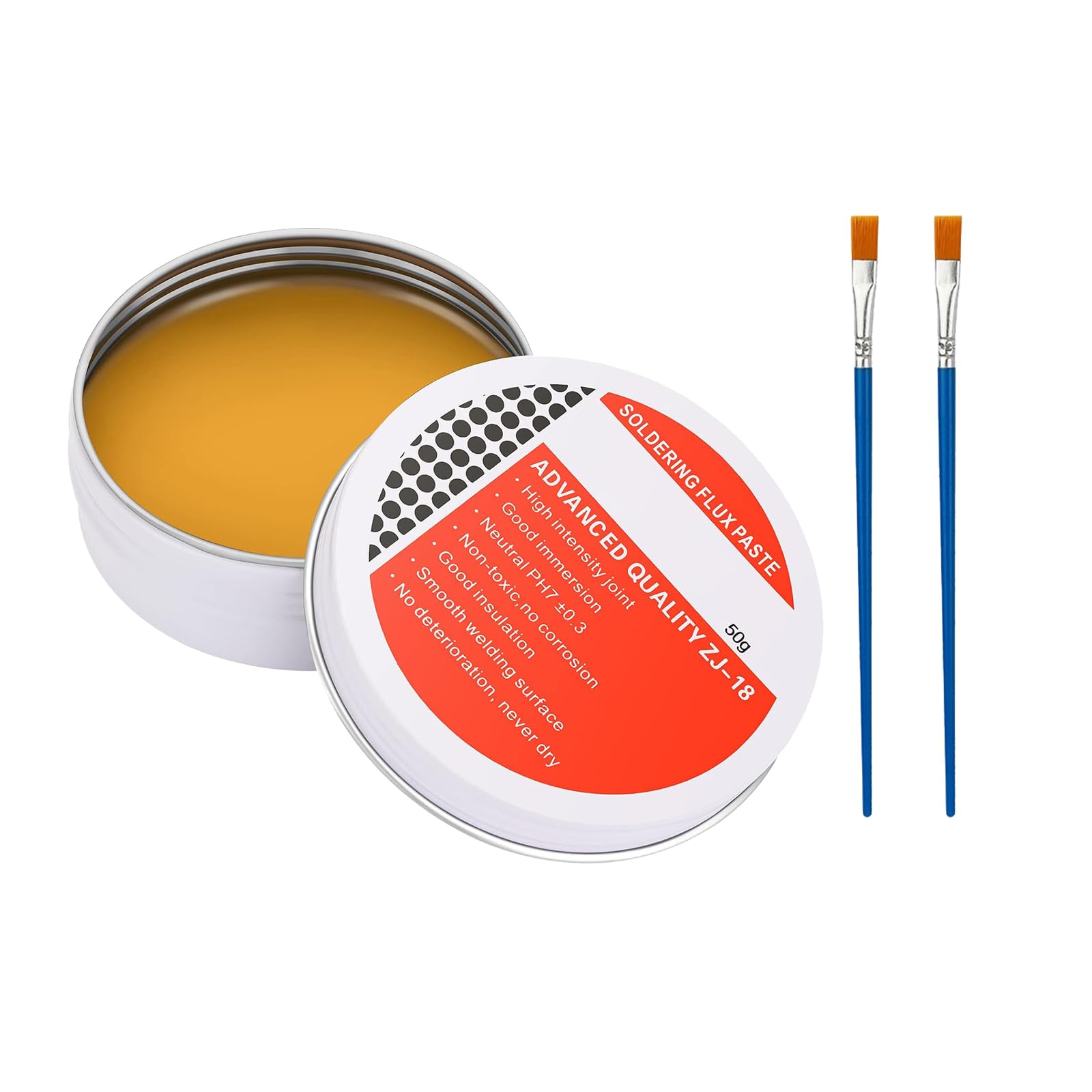 Pasta de Soldar 50g,Flux de Soldadura,Soldadura en Pasta,Pasta de Estaño,Pasta De Soldadura Sin Plomo,Flujo para Soldadura,Gel Soldadura Estaño Herramienta de Reparación de Mecánica Profesional