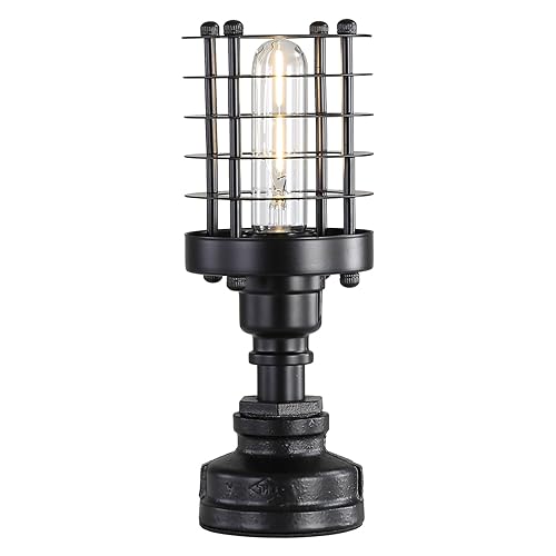 EFINEHOME Retro Industrial Steampunk Water Pipe Table Lamp Base, E26