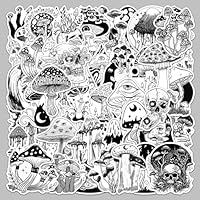 Gothic Stickers 50 PCS Dark Goth Stickers Specialized Eye Mushroom Stickers Adults Teens Vinyl Skull Sticker for Kindle Journal Scrapbook Water Bottles Bicycle