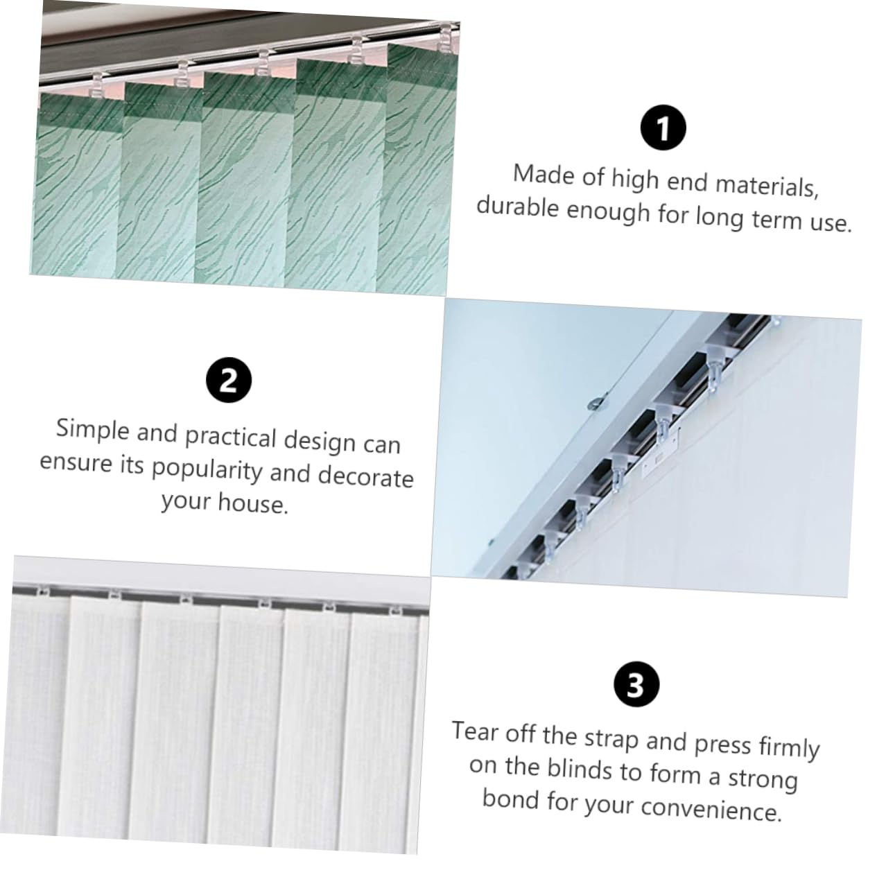 PRETYZOOM Save Your Blinds 12pcs Metal Blind Repair Clips Vertical Replacement Parts