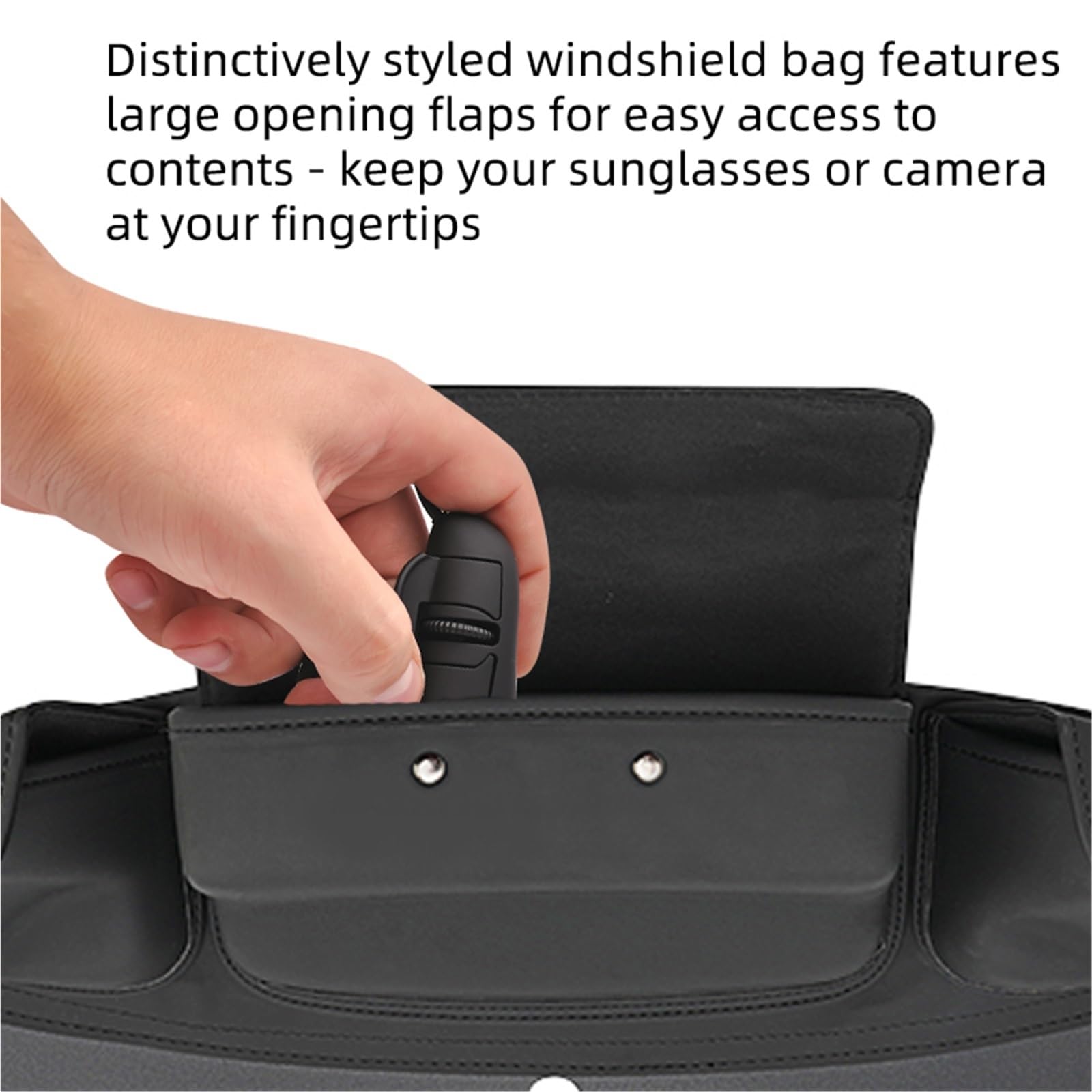 Borsa A Marsupio Con 3 Tasche Per Parabrezza Batwing Per Electra Glide Police FLHTP 2014 2015 2016 2017 2018 2019 2020 2021 2022