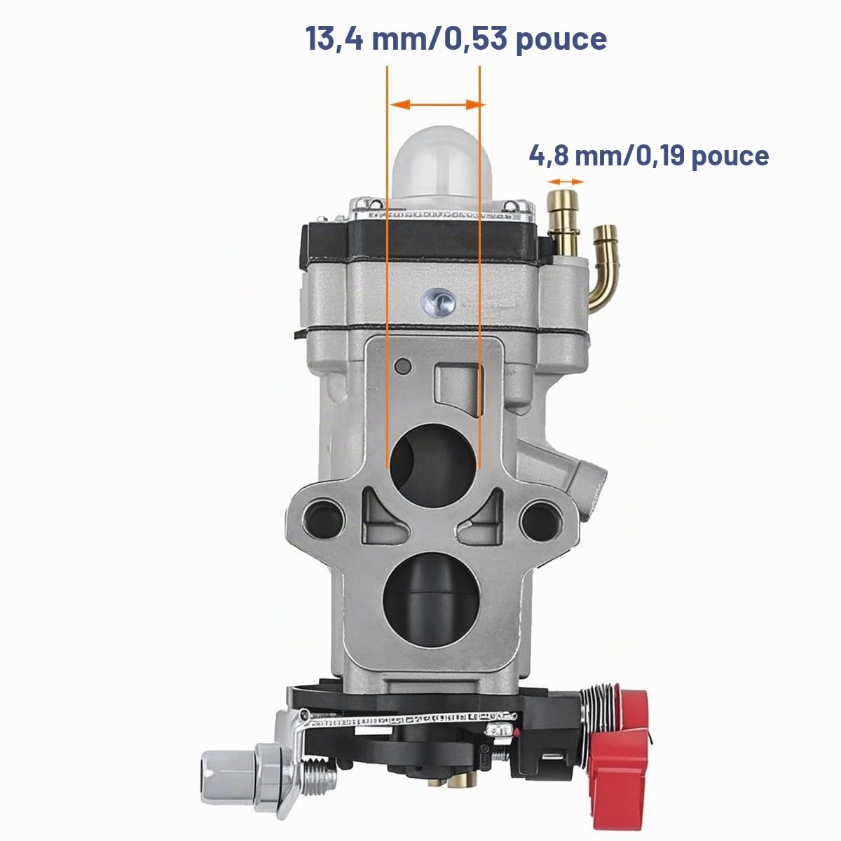 ZAMDOE Carburateur pour Kawasaki TJ45E TJ45 TJ045E KBH45A KBL45A KBH45B | KBL45B Débroussailleuse 2 temps, pièce détachée 15004-2060 : carburateur, bougie, joint, durite d'essence, filtre