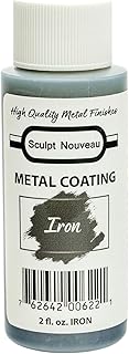 Aves Sculpt Nouveau Metal Coatings – Real Metal Paint Finish – 2 oz Bottle – Iron – Flexible, Durable, Quick-Drying, Easy to Use for Various Applications