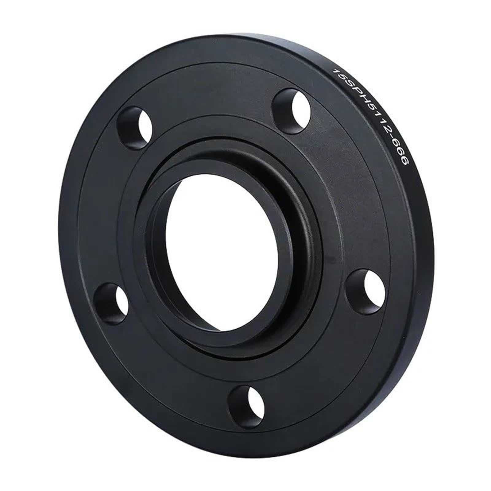Uszczelka koła samochodowego 2 szt. aluminiowe dystanse kół, do felg 5x112 CB 66,6 mm Adaptery, kute Podkładka dystansowa do felg aluminiowych samochodu(BLACK 15mm)