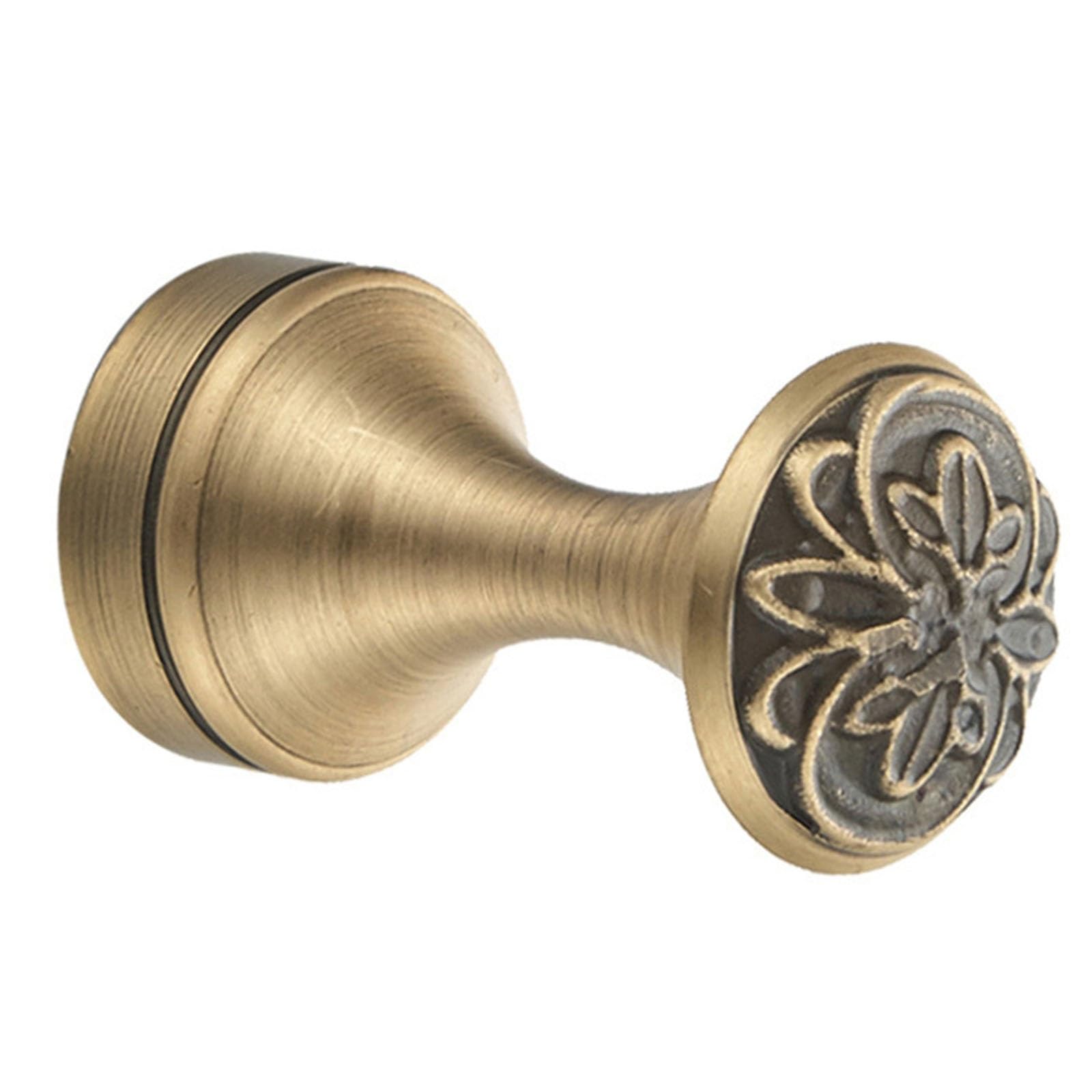 Ylfkwlhrw Brass Towel Hooks Wall Mounted Bathroom Kitchen Hanging Hooks Wall Soap Ball For Bathroom Door Kitchen(Brass)