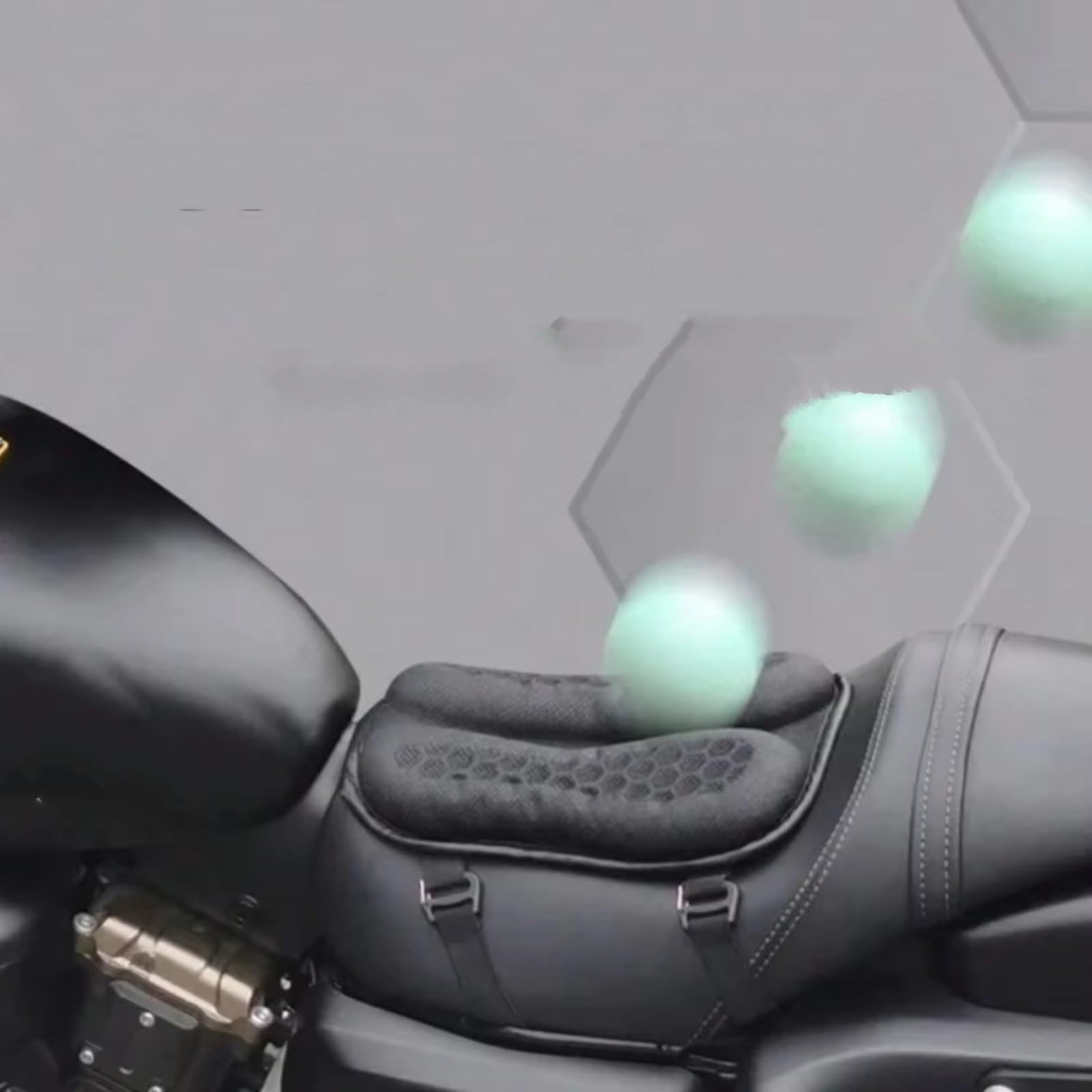 Cuscino Per Sedile In Gel Per Moto Cuscino Traspirante A Nido D'ape Antiscivolo Ammortizzante Universale