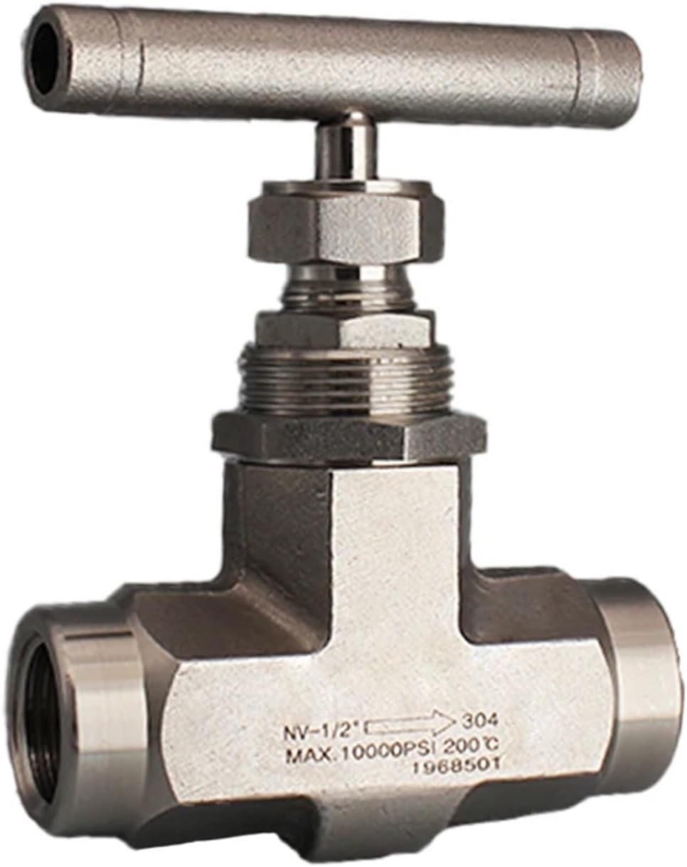 1/4" 3/8" 1/2" BSP Female High Pressure 68MPA Stainless Steel 316 Shut Off Needle Globe Valve(1/4",B1SP)