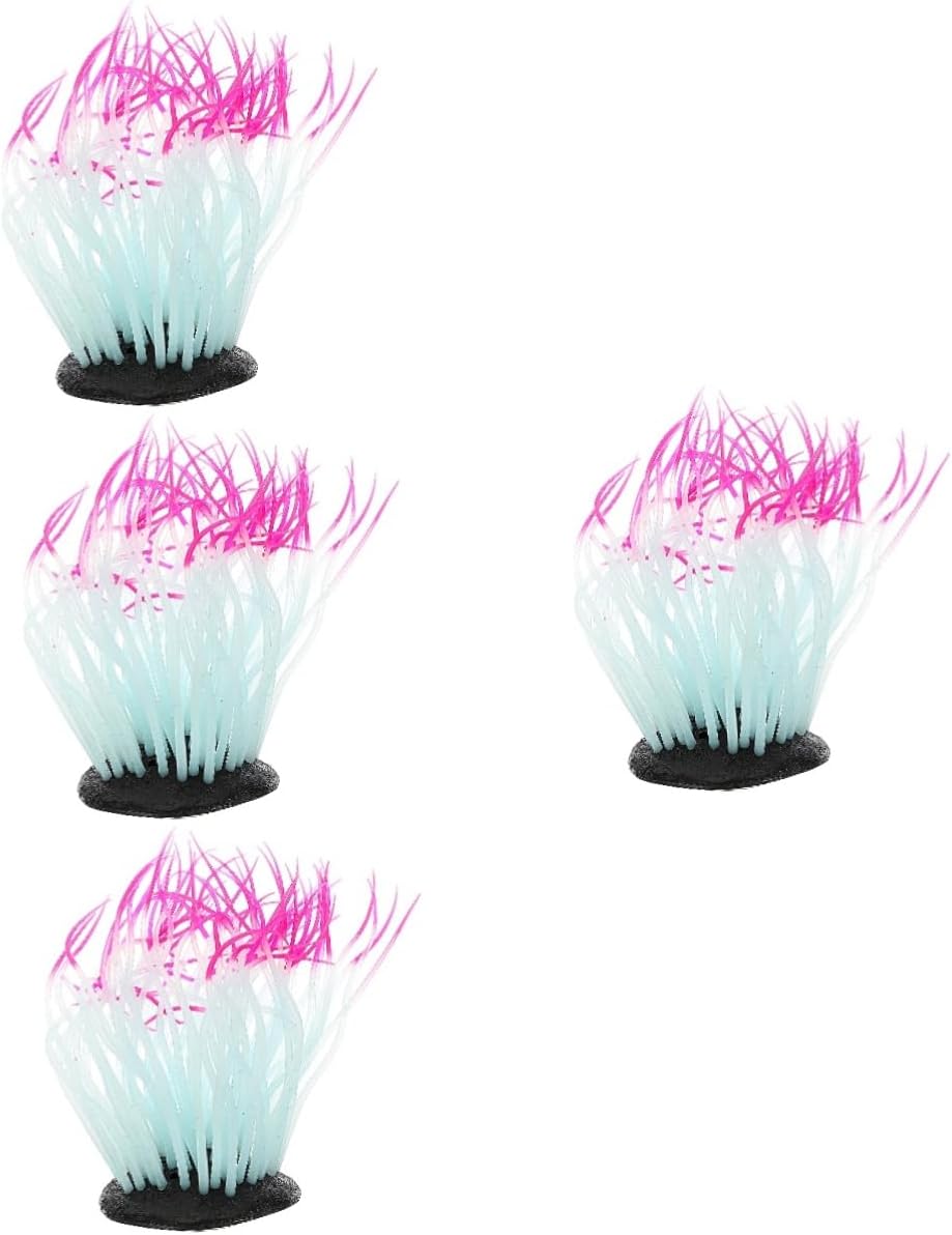 NOLITOY 4pcs Decorative Coral Ornament Aquatic Plant Adornment for Fish Tank Realistic Fake Coral Decor Vibrant Red Aquarium Decoration for Multi-Scene Use